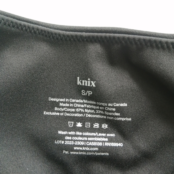 Knix HiTouch Active Contour Tank Top Black Small (Fits 32A, 32B, 32C) - Picture 12 of 16